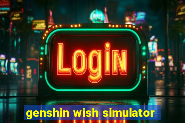 genshin wish simulator